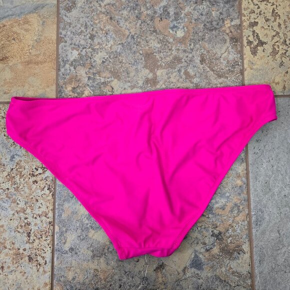 J Crew Size Large Hot Pink Bikini Bottoms Fully Lined Summer Pool Beach NWT - Picture 2 of 6